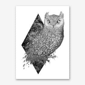 Cosmic Owl Art Print