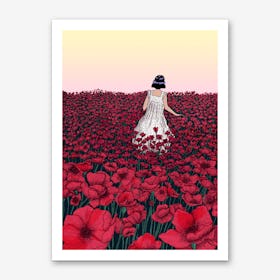 Field of Poppies II Art Print