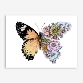 Butterfly in the Garden Art Print