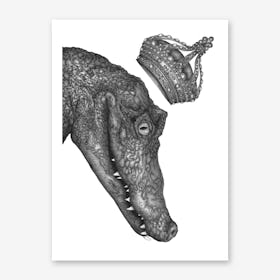 The Alligator King Art Print