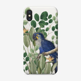 Monis Blue Parrot Phone Case