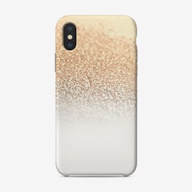 Monis Glitter White Gold Phone Case