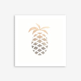 Gold Pineapple Art Print