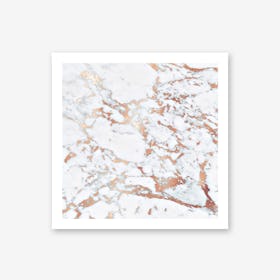 Rosegold and Marble Art Print