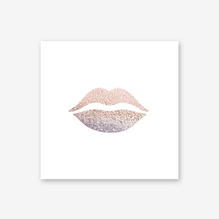 Rosegold Lips Art Print