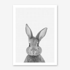 Rabbit Portrait Nursery Art Print