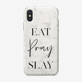 Eat Pray Slay iPhone Case