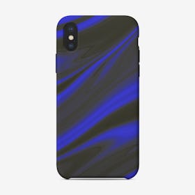 Liquid Black & Blue iPhone Case