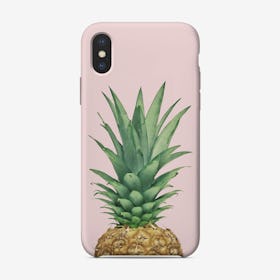 Pineapple Gold in Pink iPhone Case