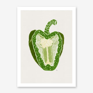 Green Pepper in Art Print