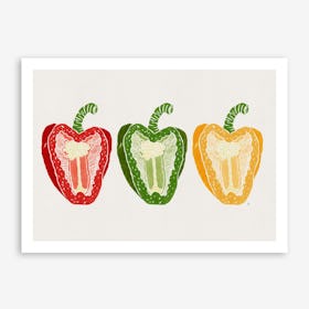 Mixed Peppers in Art Print