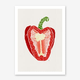 Red Pepper in Art Print