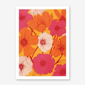 Summer Flowers in Art Print