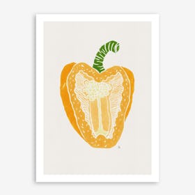 Yellow Pepper in Art Print