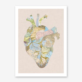 A Traveller's Heart in Art Print