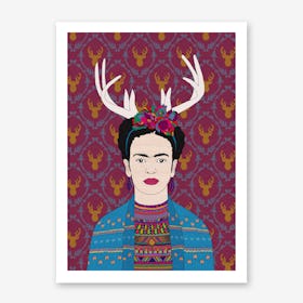 Deer Frida in Art Print