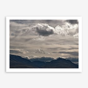 Clouds Rolling Over Art Print
