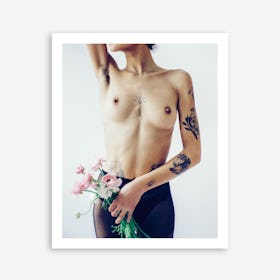 Flowers and Tights 3 Art Print