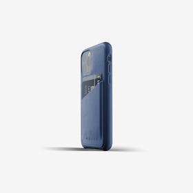 Full Leather Wallet Case for iPhone 11 Pro - Monaco Blue