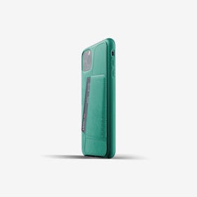 Full Leather Wallet Case for iPhone 11 Pro Max - Alpine Green