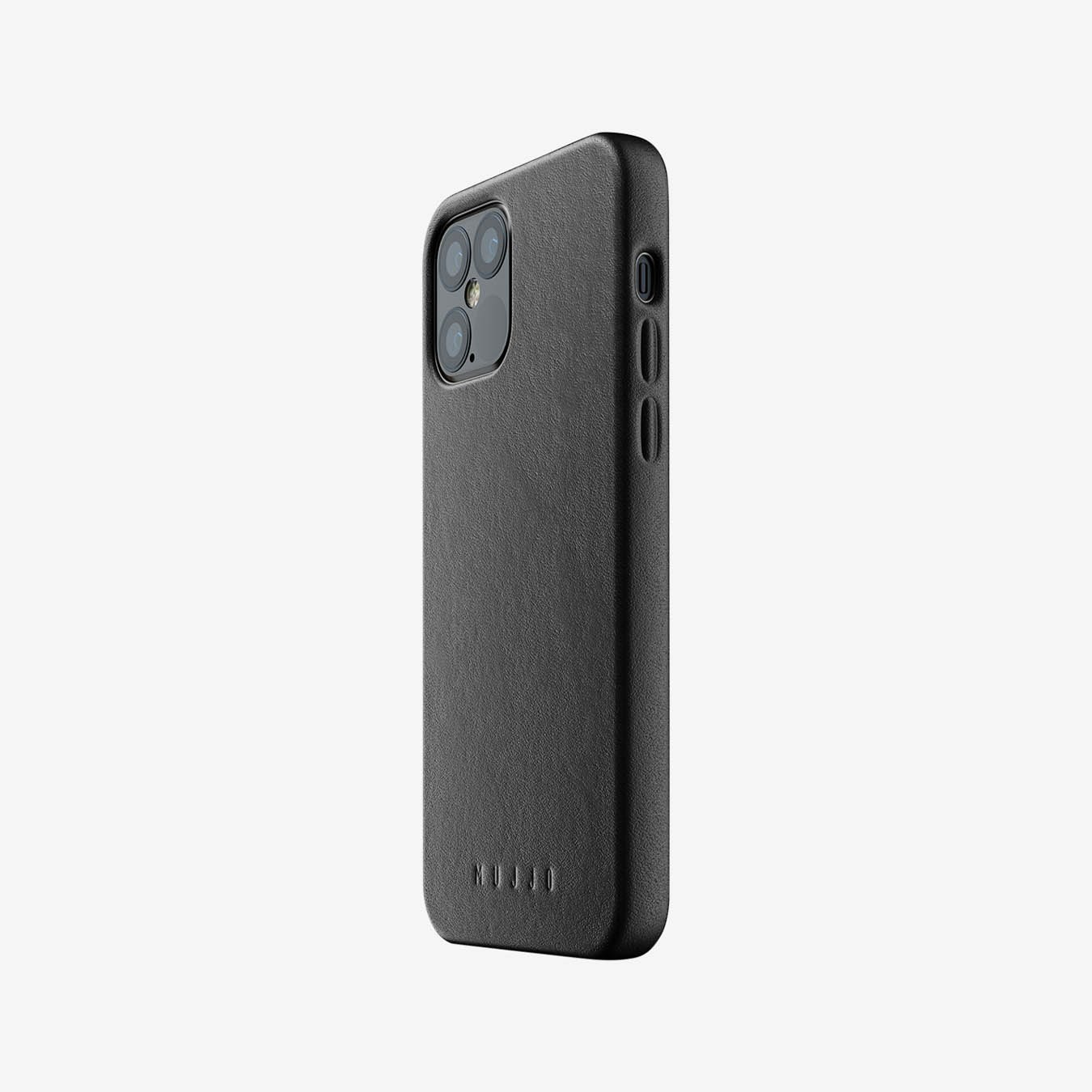 Full Leather Case for iPhone 12 & 12 Pro - Black by Mujjo