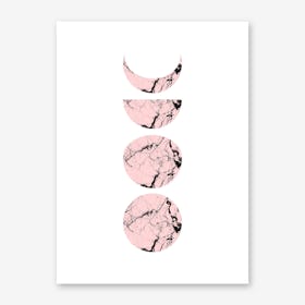 Pinkmoon Phases Art Print