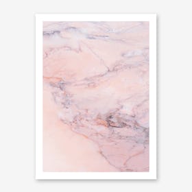 Blush Marble Art Print