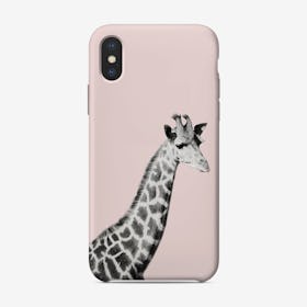 Giraffe On Pink iPhone Case