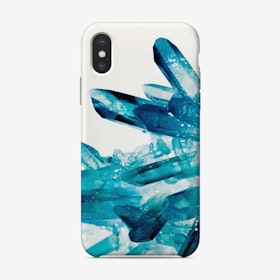 Magic Blue Crystals iPhone Case