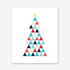 Christmas Tree in Pastel Art Print