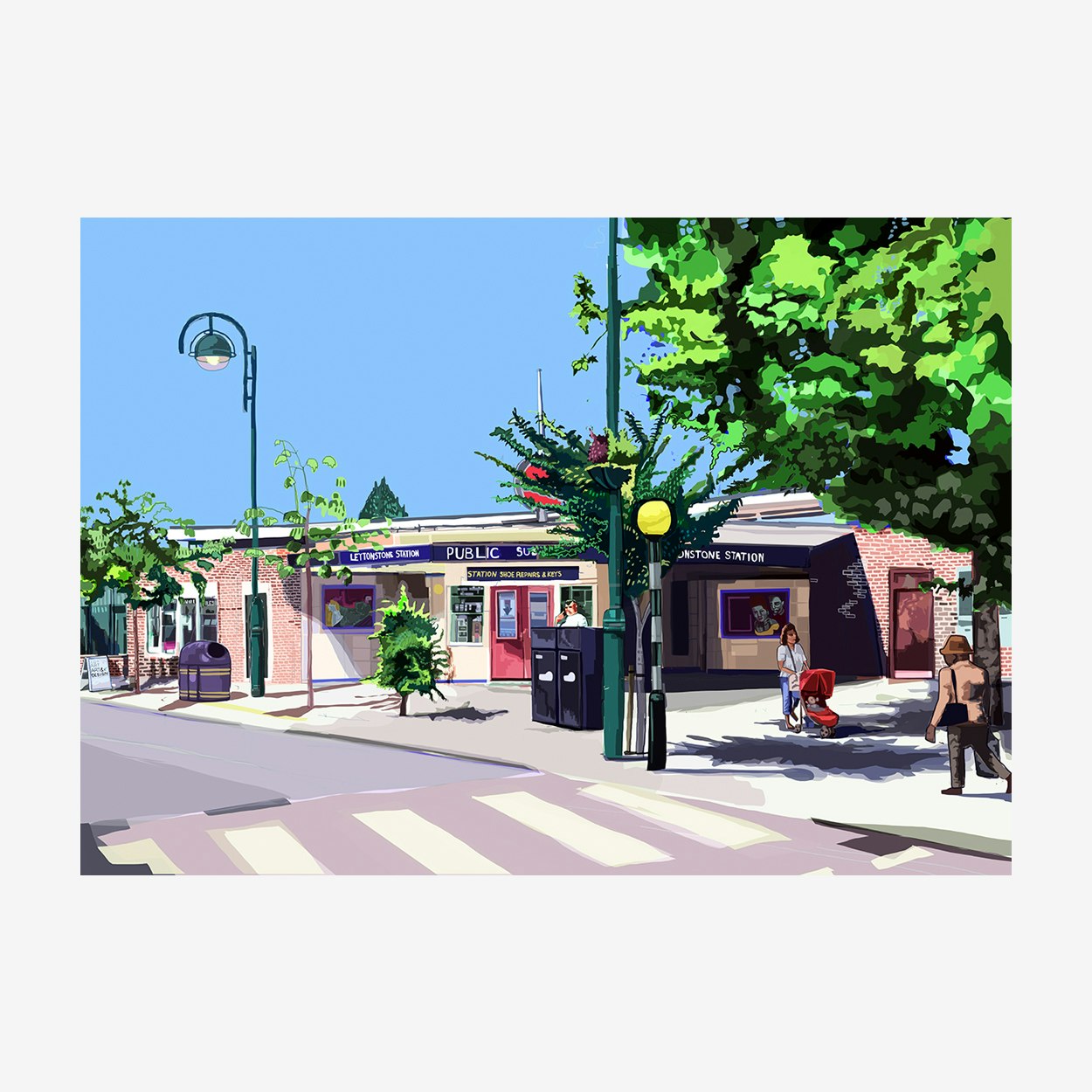 Leytonstone Tube Station A3 Print by Tomartacus
