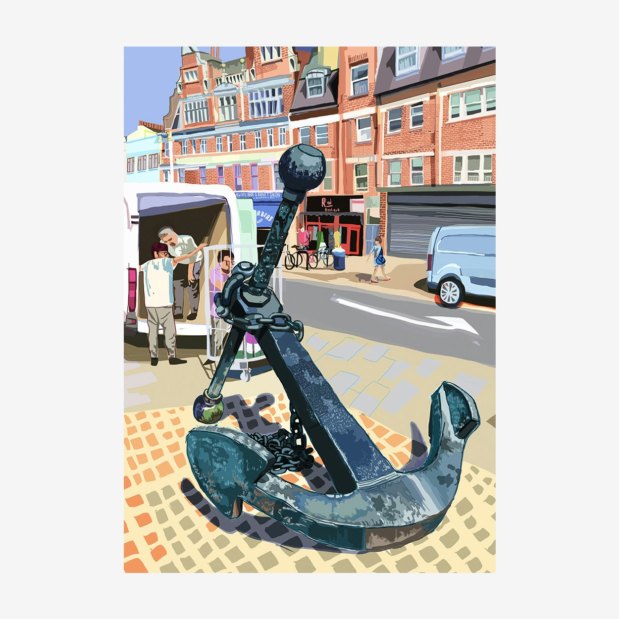 The Anchor, Deptford A3 Print by Tomartacus