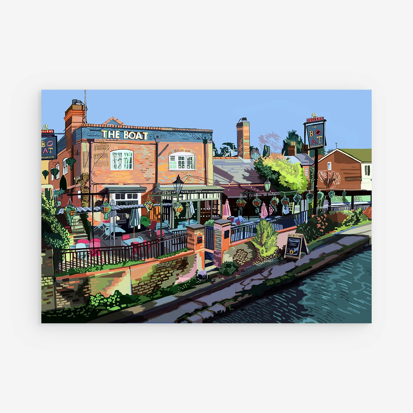The Boat, Berkhamsted Art Print by Tomartacus
