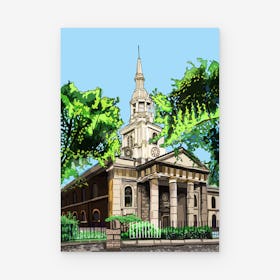 St. Leonard's Church, Shoreditch, East London Art Print