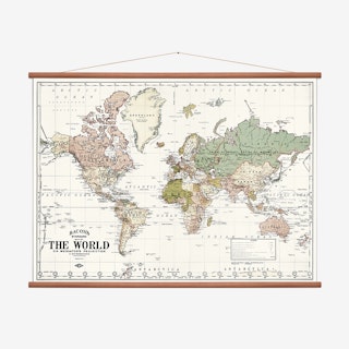 World Wall Map - White