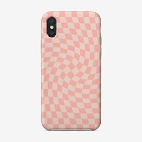 Checkerboard Pink Twist Phone Case