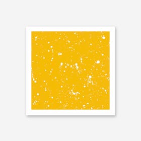 Galaxy Eyes Art Print Livre Yellow