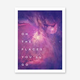 Galaxy Eyes Art Print Places Youll Go II