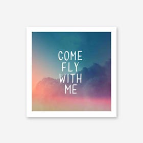 Galaxy Eyes Art Print Come Fly With Me
