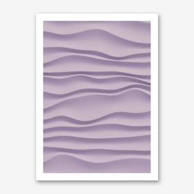 Violet Waves Art Print