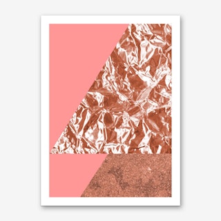 Rose Gold Mountain I Art Print