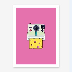 Say Cheese in Pink Art Print
