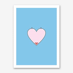 All Out Of Love Blue Art Print