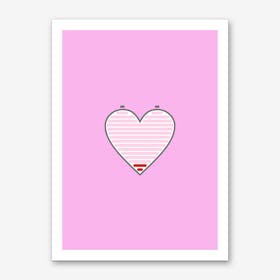 All Out Of Love Pink Art Print