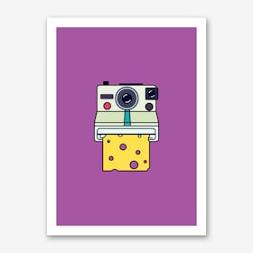 Say Cheese Purple Art Print