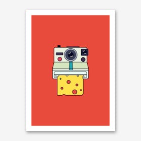 Say Cheese Red Art Print