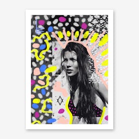 Kate Moss Collage Art Print