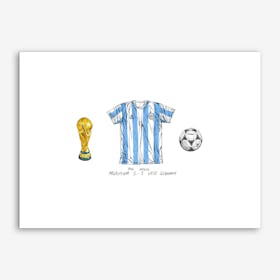 Argentina World Cup 1986 Art Print