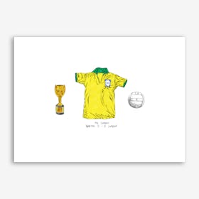 Brazil World Cup 1958 Art Print