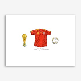 Spain World Cup Art Print